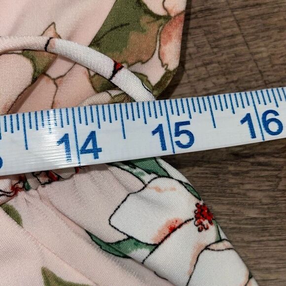 London Times Womens Floral Elastic Waistband Jumpsuit Dress Multicolor Size 6 NW - Picture 9 of 12